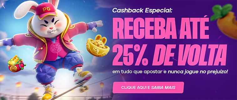 Cashback Semanal de 25%